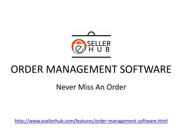 Introducing Online Order Management Software