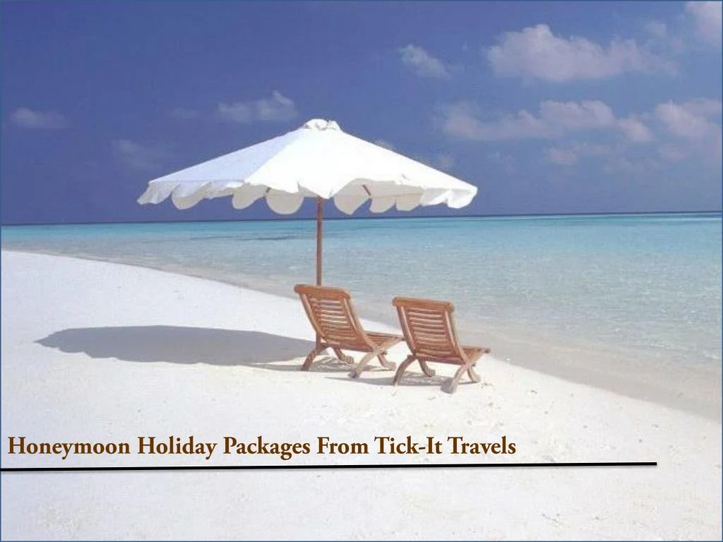 honeymoon holiday packages from tick it travels