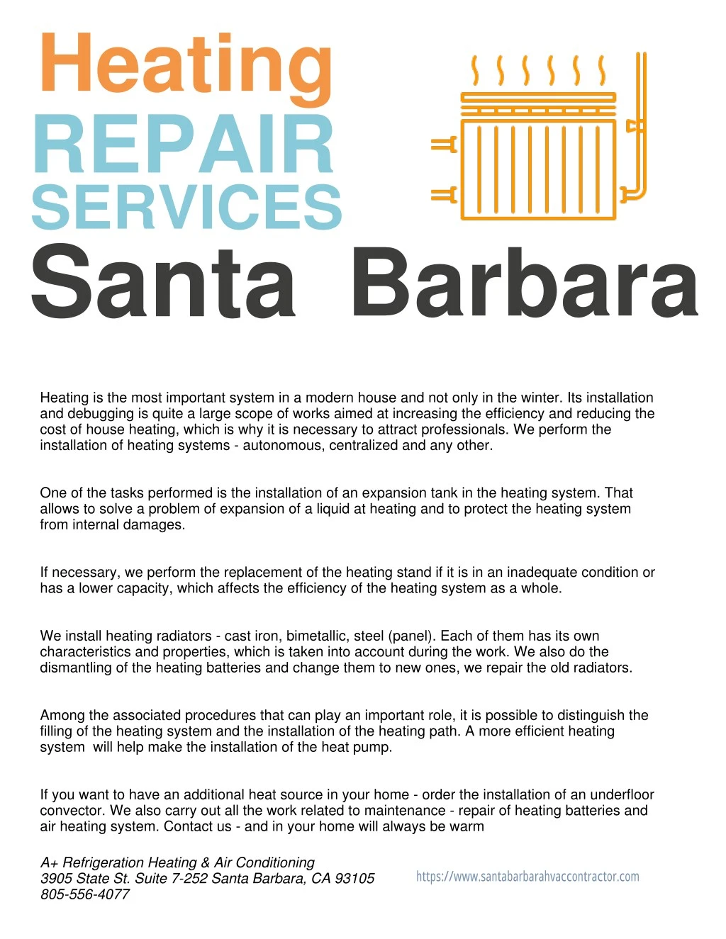 heating repair services santa barbara