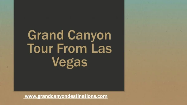 Las Vegas Grand Canyon Tours