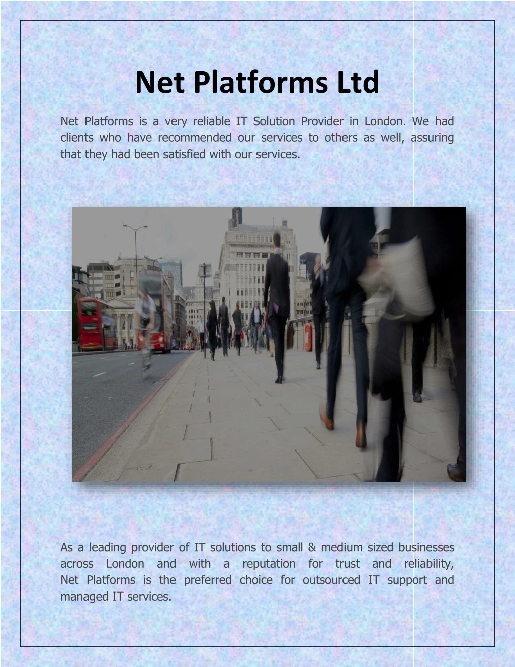 net platforms ltd