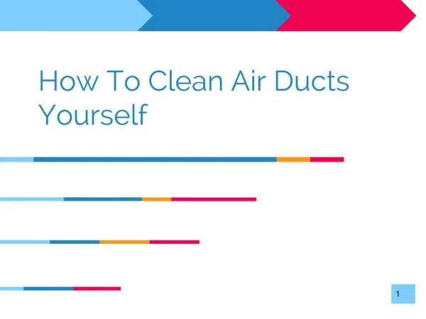 How To Clean Air Duct Yourself