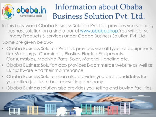 information about obaba business solution pvt ltd