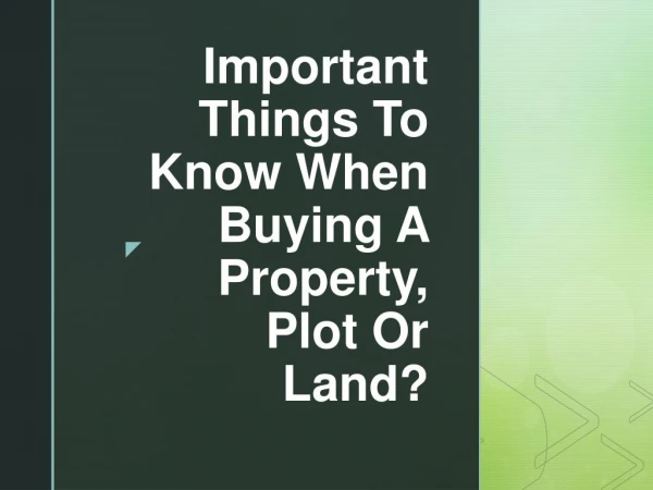 Key aspects to consider when buying development land in Adelaide.