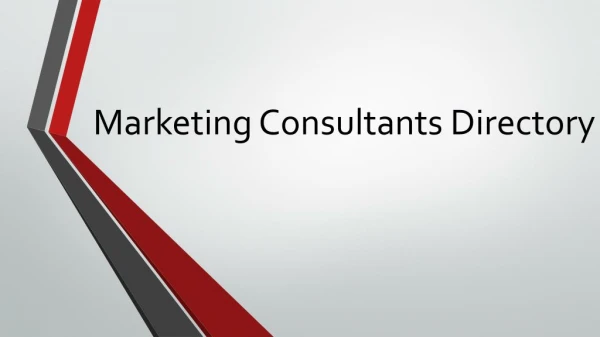 Marketing Consultants Directory
