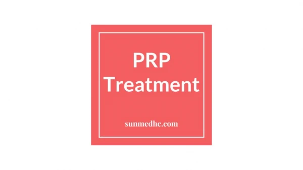 PRP treatment