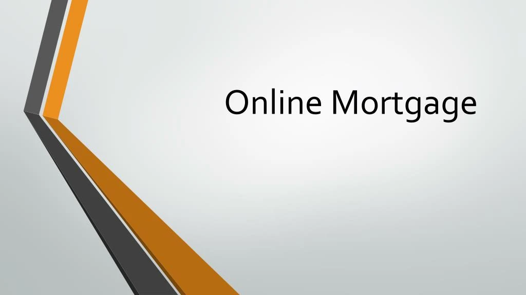online mortgage
