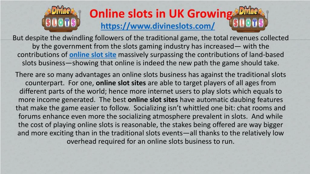 online slots in uk growing