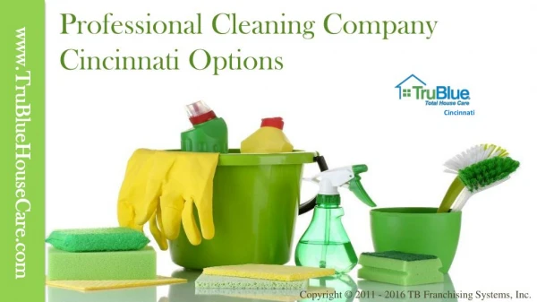 Professional Cleaning Company Cincinnati Options