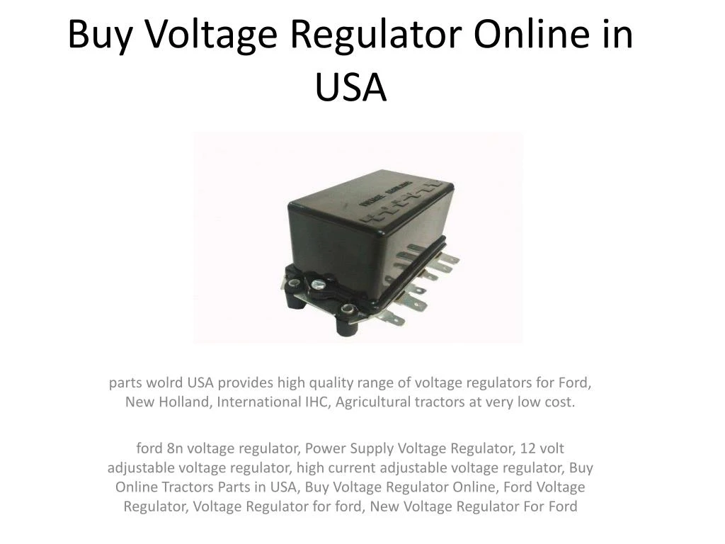 buy voltage regulator online in usa