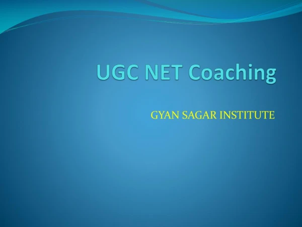 Ugc net coaching in chandigarh