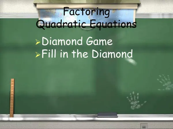 Factoring Quadratic Equations