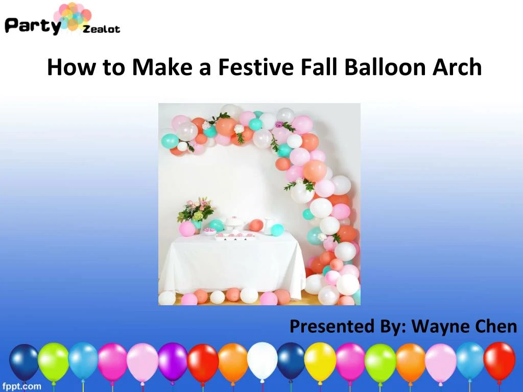 how to make a festive fall balloon arch