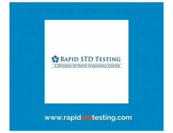 Rapid STD Testing Services - STD & HIV Testing