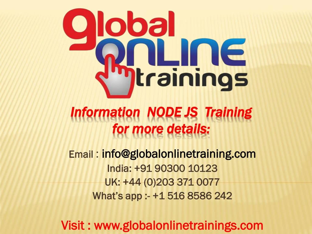 information node js training for more details