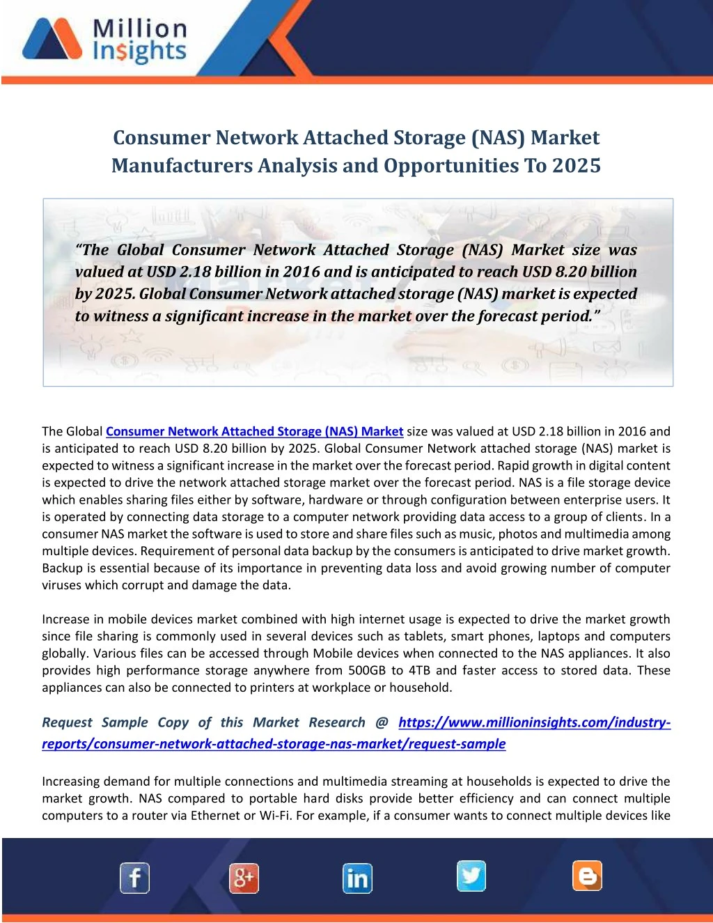 consumer network attached storage nas market