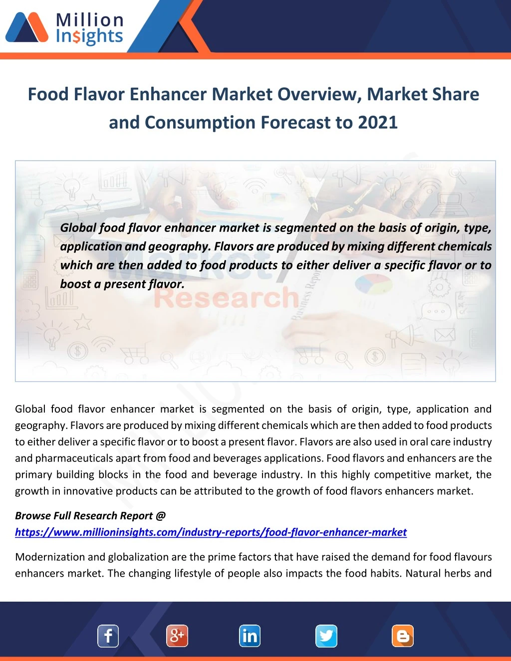 food flavor enhancer market overview market share