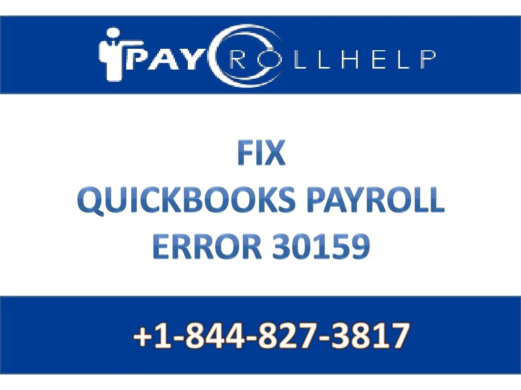 fix quickbooks payroll error 30159