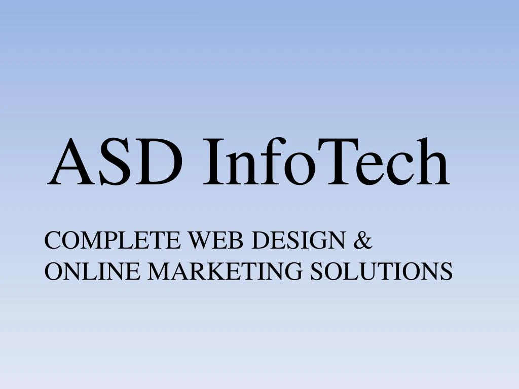complete web design online marketing solutions
