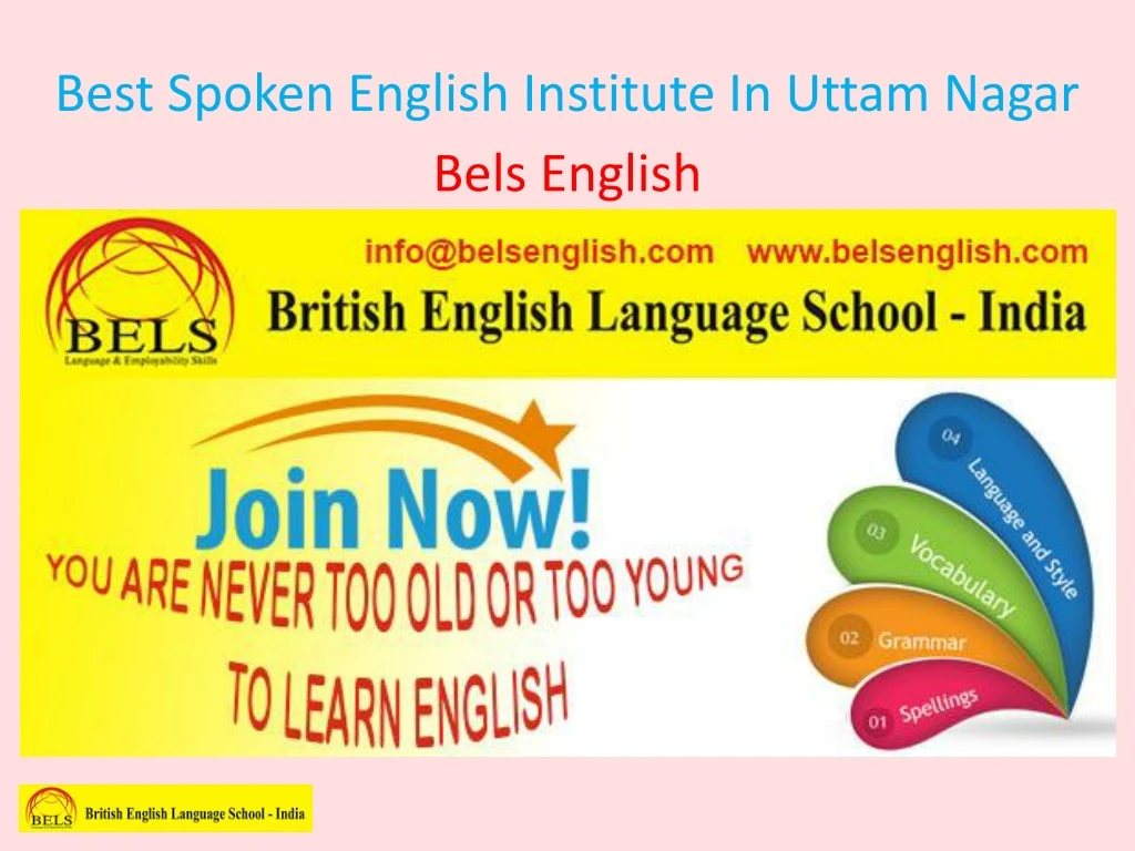 best spoken english institute in uttam nagar bels