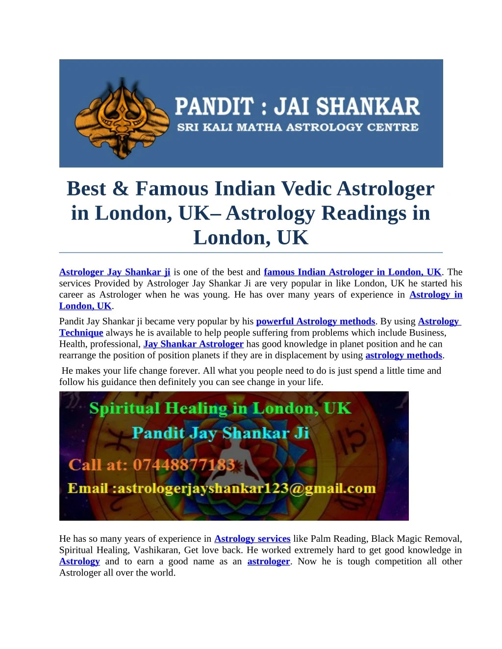 best famous indian vedic astrologer in london