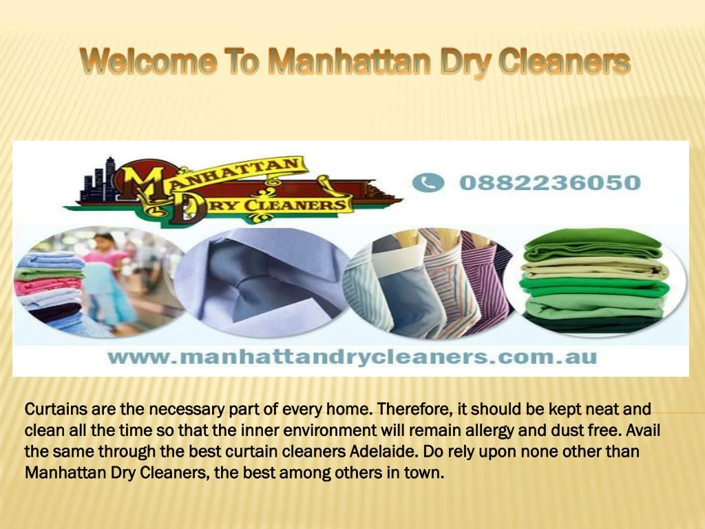 welcome to manhattan dry cleaners