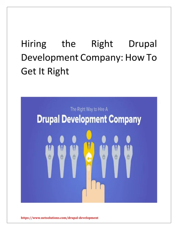 Hiring the Right Drupal Development Company: How To Get It Right
