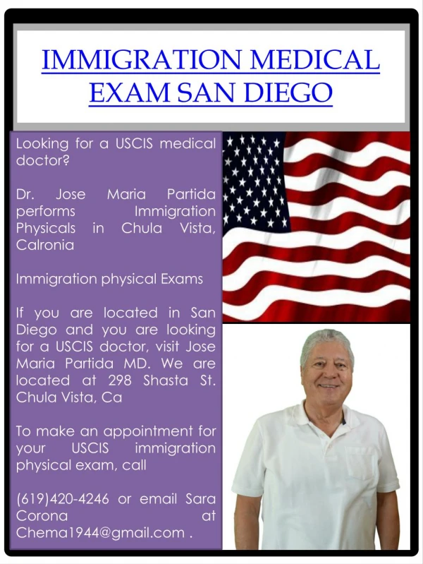 immigration medical exam San Diego