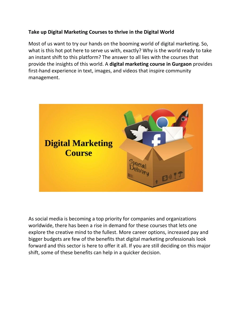 take up digital marketing courses to thrive