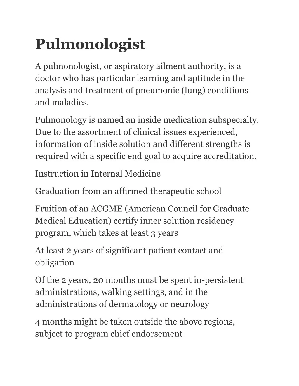 pulmonologist