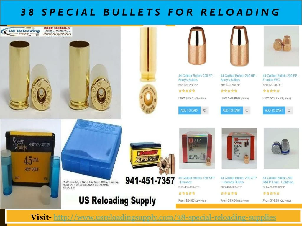 38 special bullets for reloading