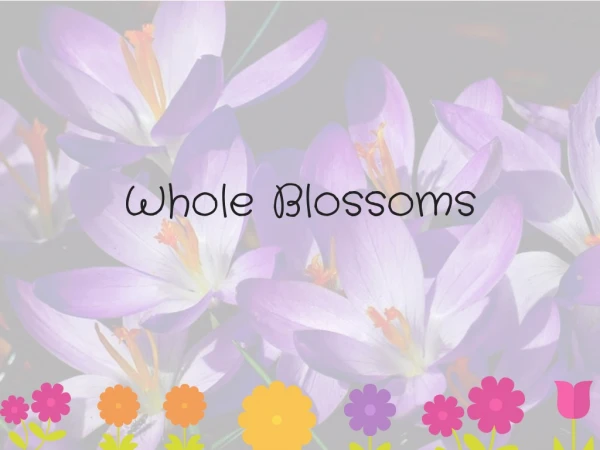Make a lasting impression with flowers of wholeblossoms