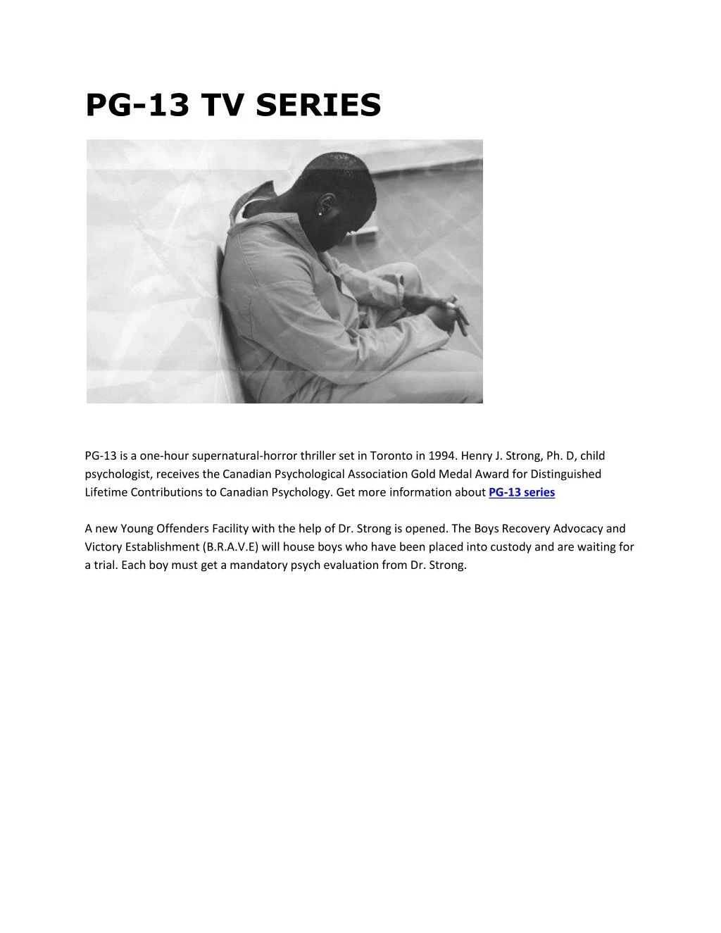 PPT - PG-13 TV SERIES PowerPoint Presentation, free download - ID:7821558