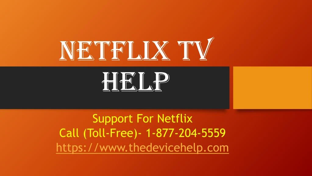 netflix tv help