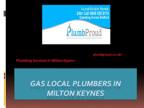 Plumbing Services In Milton Keynes