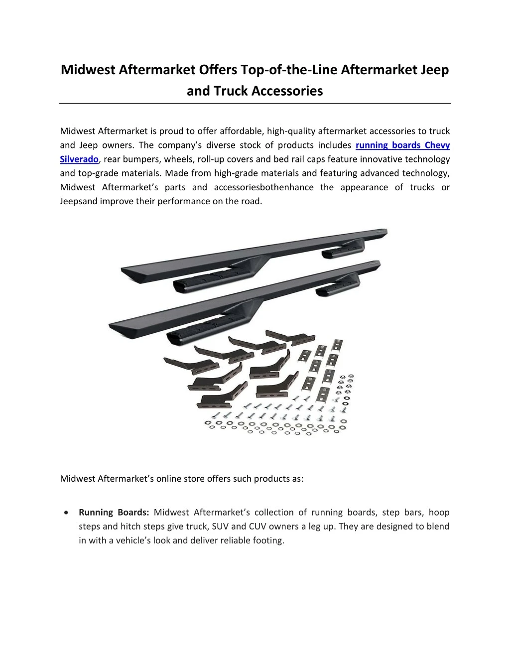 midwest aftermarket offers top of the line