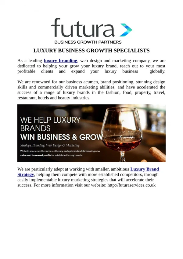 LUXURY BUSINESS GROWTH SPECIALISTS