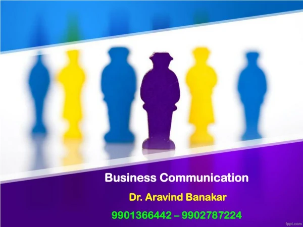 business communication dr aravind banakar 9901366442 9902787224
