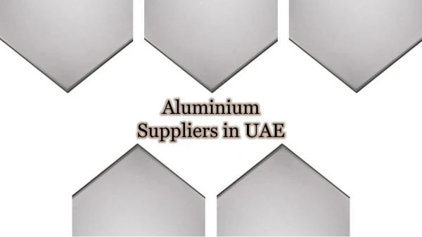 Aluminium Sheet Dealers and Manufacturers in UAE