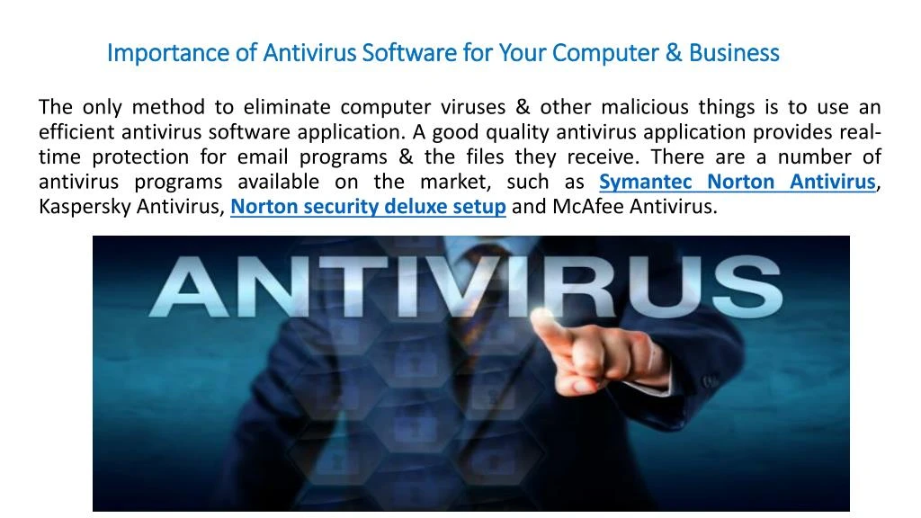 importance of antivirus software for your computer business