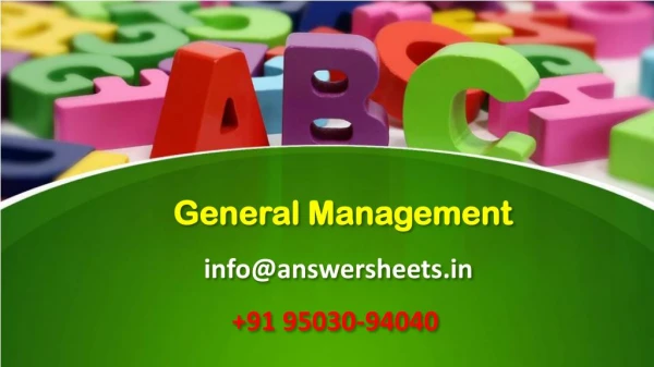 general management info@answersheets in 91 95030 94040