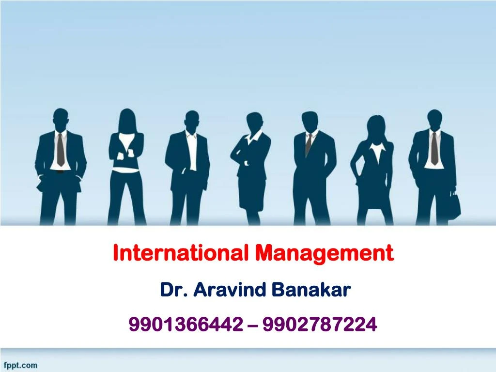 international management dr aravind banakar 9901366442 9902787224
