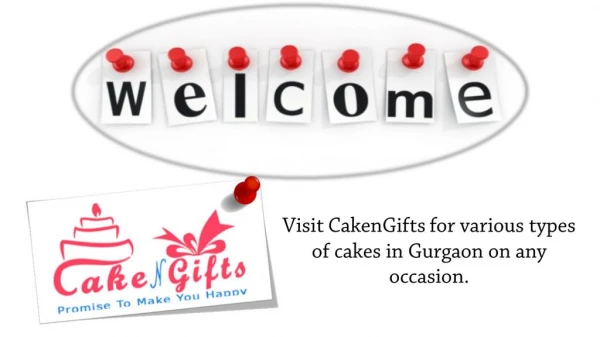 Visit Cakengifts to order fresh, beautiful cakes and flowers in Gurgaon?