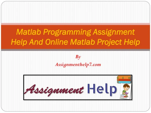 Matlab Programming Assignment Help And Online Matlab Project Help