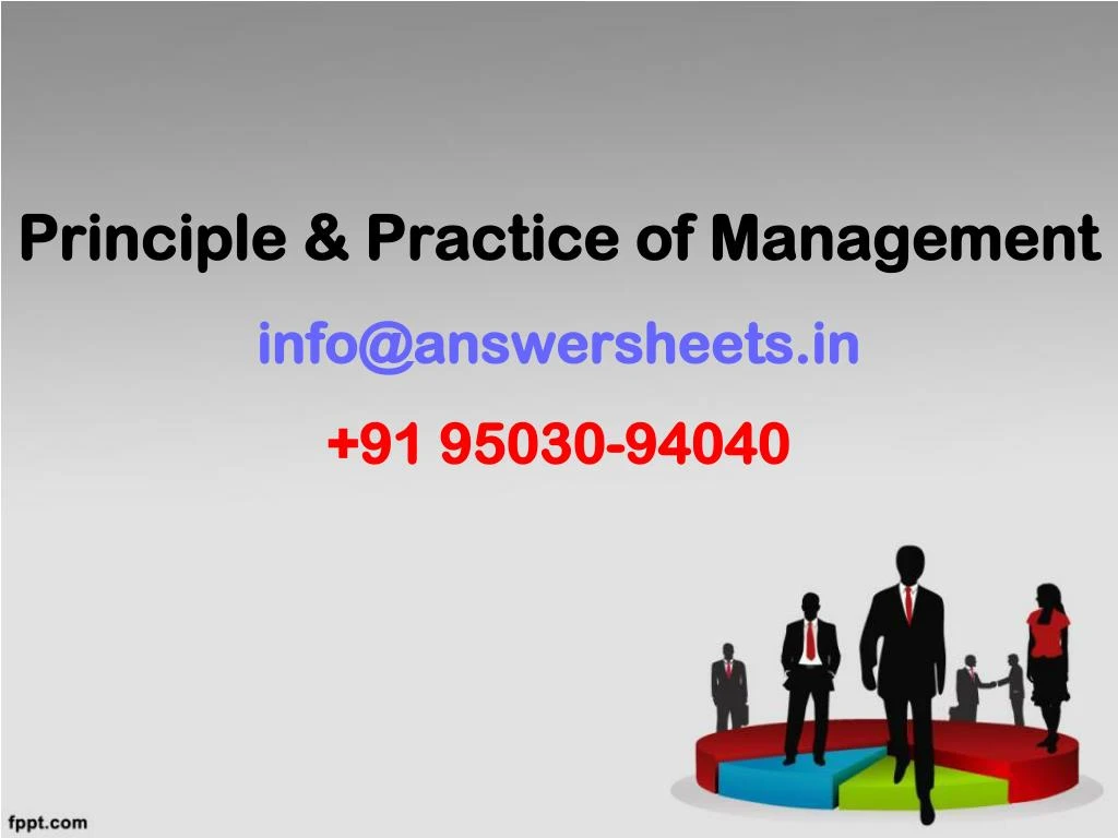 principle practice of management info@answersheets in 91 95030 94040