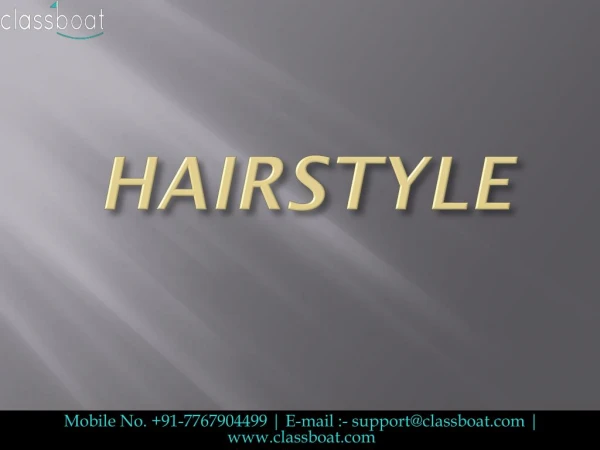 Hairstyle Courses in Pune