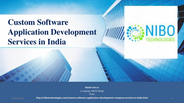 Custom Software Application Development Services in India - NIBO Technologies