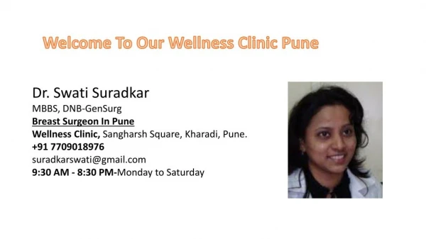 Breast Surgeon In Pune | Dr. Swati Suradkar