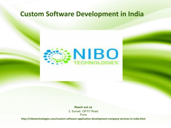Custom Software Development Company, Services in India - NIBO Technologies