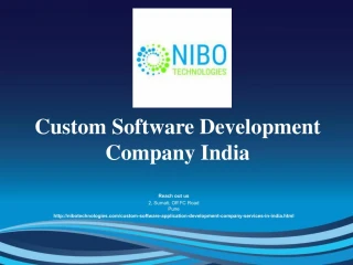Custom Software Development Company,Custom Software Application Development India - NIBO Technologies - slide 1